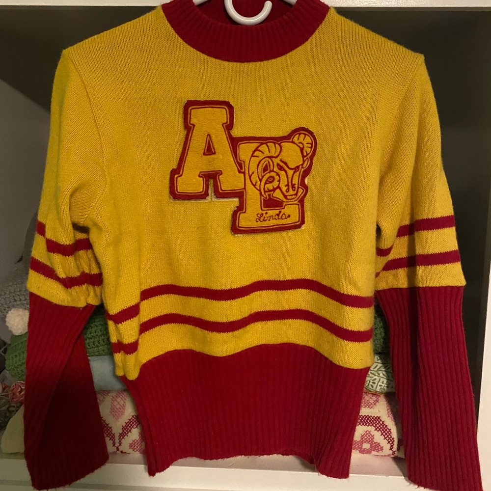 Vintage Cheerleading Sweater